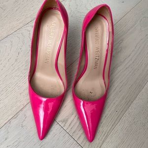 Stuart Weitzman patent leather stilettos